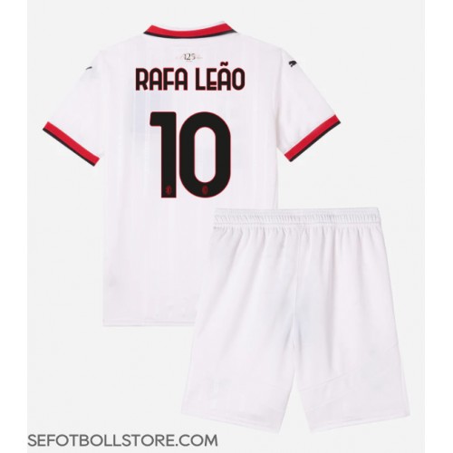 AC Milan Rafael Leao #10 Replika babykläder Bortaställ Barn 2024-25 Kortärmad (+ korta byxor)